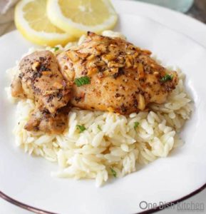 Lemon and Garlic Chicken for One