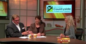 Screen capture: Crystal Caldwell, Director of Retirement Services for John Ganton's Countryside Retirespanment Community visits the studio at Fox 47 The Morning Blend.